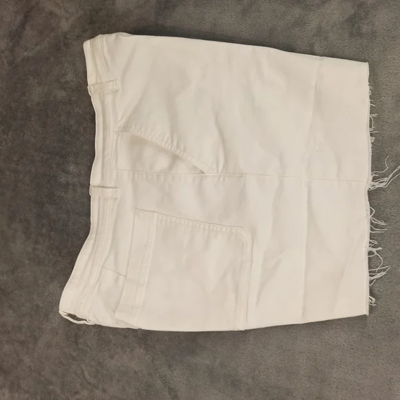 Everlane Moms Premium Button Fly Denim Jean Shorts Cut Off Wome Size 14 - Picture 10 of 16